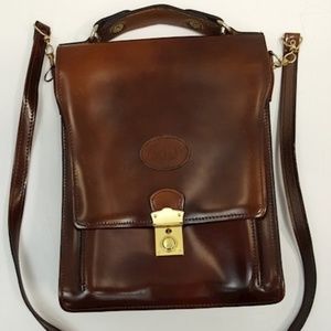 Brown Leather Cross body Bag